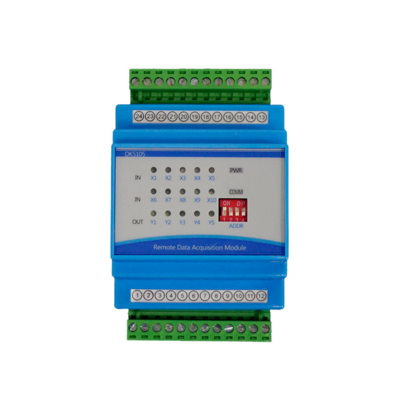 DK5105 ten way switch input MODBUS data acquisition module 5 relay output